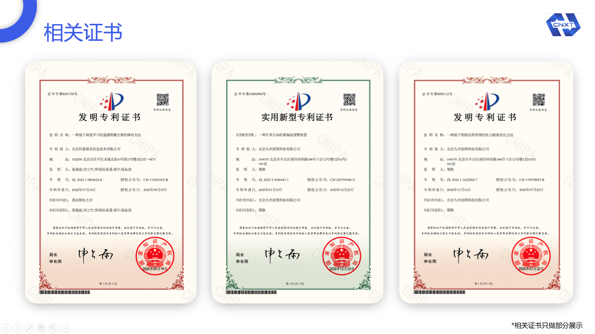 专利证书